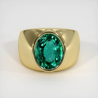 Emerald Ring 4.24 Ct. 18K Yellow Gold Preview