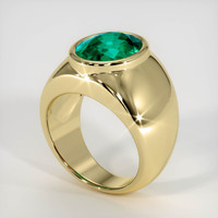 Emerald Ring 4.24 Ct. 18K Yellow Gold Preview