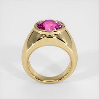 1.67 Ct. Pink Sapphire Ring, 18K Yellow Gold 3