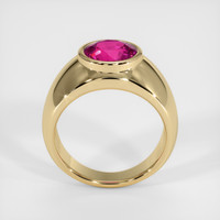 3.07 Ct. Pink Sapphire Ring, 18K Yellow Gold 3
