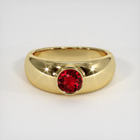 1.11 Ct. Ruby Ring, 18K Yellow Gold 1