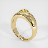 0.60 Ct. Sapphire Ring, 18K Yellow Gold 2