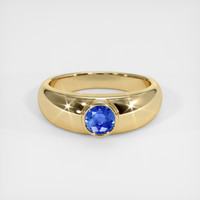 0.56 Ct. Sapphire Ring, 18K Yellow Gold 1