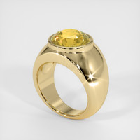 7.00 Ct. Sapphire Ring, 18K Yellow Gold 2
