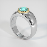 1.25 Ct. Gemstone Ring, 14K Yellow & White 2