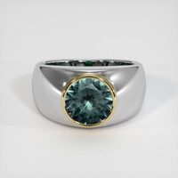 1.72 Ct. Gemstone Ring, 14K Yellow & White 1