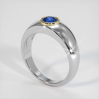 0.94 Ct. Sapphire Ring, 18K Yellow & White 2