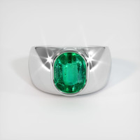 1.98 Ct. Emerald Ring, Platinum 950 1