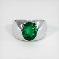 3.62 Ct. Emerald   Ring, Platinum 950 1