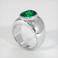 3.62 Ct. Emerald   Ring, Platinum 950 2