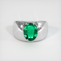 2.29 Ct. Emerald Ring, Platinum 950 1