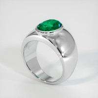 2.29 Ct. Emerald Ring, Platinum 950 2