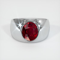 4.04 Ct. Ruby   Ring - Platinum 950 1