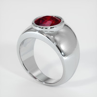 4.04 Ct. Ruby  Ring - Platinum 950