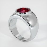 4.04 Ct. Ruby Ring, Platinum 950 2