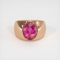 4.88 Ct. Pink Sapphire Ring, 14K Rose Gold 1
