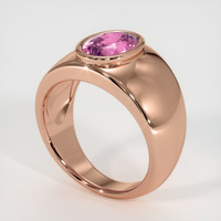 2.09 Ct. Sapphire Ring, 18K Rose Gold 2