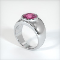 3.31 Ct. Pink Sapphire Ring, 10K White Gold 2