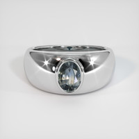 0.75 Ct. Bi Color Sapphire Ring, 10K White Gold 1