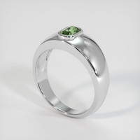 1.37 Ct. Green Sapphire Ring, 10K White Gold 2
