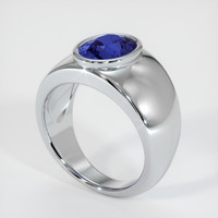 2.50 Ct. Sapphire Ring, 14K White Gold 2