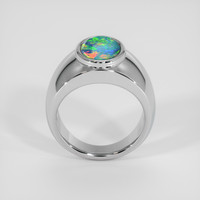 1.98 Ct. Multi Color Opal Ring, 14K White Gold 3