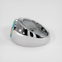 1.98 Ct. Multi Color Opal Ring, 14K White Gold 4