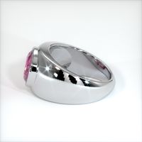 3.31 Ct. Pink Sapphire Ring, 14K White Gold 4