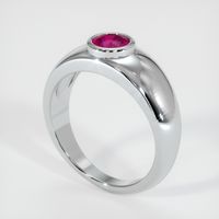 0.68 Ct. Ruby Ring, 14K White Gold 2