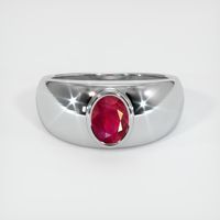 1.03 Ct. Ruby Ring, 14K White Gold 1