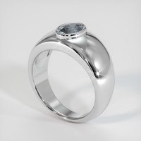 0.75 Ct. Bi Color Sapphire Ring, 14K White Gold 2