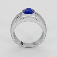 2.01 Ct. Blue Sapphire Ring, 14K White Gold 3