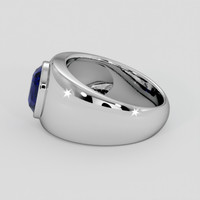 2.01 Ct. Blue Sapphire Ring, 14K White Gold 4