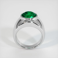 3.42 Ct. Emerald Ring, 18K White Gold 3