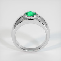 0.65 Ct. Emerald Ring, 18K White Gold 3