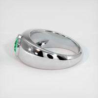 0.65 Ct. Emerald Ring, 18K White Gold 4