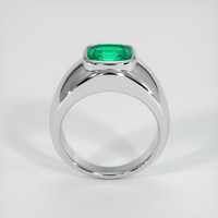 2.32 Ct. Emerald Ring, 18K White Gold 3