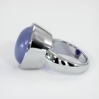 28.00 Ct. Blue Sapphire Ring, 18K White Gold 4