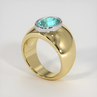 2.86 Ct. Gemstone Ring, 14K White & Yellow 2