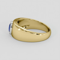 1.54 Ct. Blue Sapphire Ring, 18K White & Yellow 4