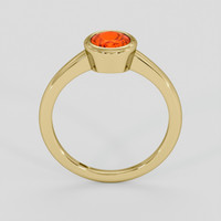 0.78 Ct. Orange Opal Ring, 10K Yellow Gold 3