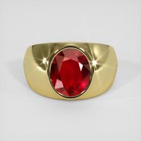6.10 Ct. Ruby Ring, 10K Yellow Gold 1