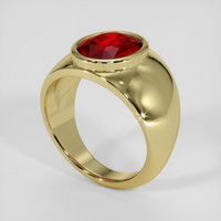 6.10 Ct. Ruby Ring, 10K Yellow Gold 2