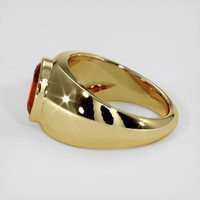 5.38 Ct. Orangish Red Ruby Ring, 10K Yellow Gold 4