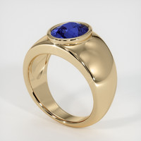 2.50 Ct. Sapphire Ring, 14K Yellow Gold 2