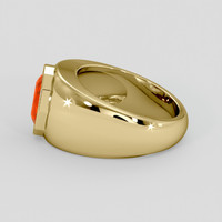 1.79 Ct. Orange Opal Ring, 14K Yellow Gold 4