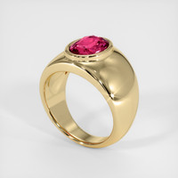 2.57 Ct. Sapphire Ring, 14K Yellow Gold 2