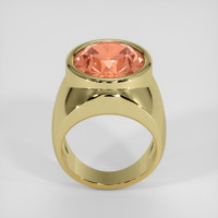 28.85 Ct. Padparadscha Sapphire Ring, 14K Yellow Gold 3