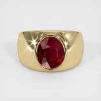 4.04 Ct. Ruby Ring, 14K Yellow Gold 1