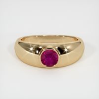 0.68 Ct. Ruby   Ring - 14K Yellow Gold 1